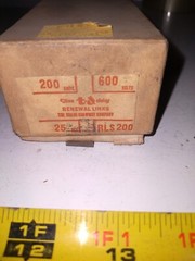 MERSEN FERRAZ SHAWMUT RENEWABLE LINKS RLS200 200 AMPS