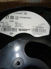 Superior Essex Wire Spool C252XX00270081A 27AWG H GP/MR-200 56LBS