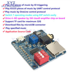 MP3 Player Voice Playback Module I/O Trigger UART Control SD/TF Card