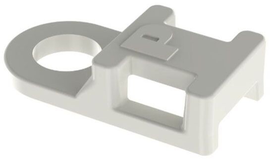 Panduit TA1S10-M, Natural, Nylon 6/6, 4-Way, Screw, Cable Tie Mount, 1000pc