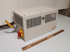 TDK-Lambda DPP480-24-1 24V DC 20A PSU in vented box w rotary disconnect 115/230V