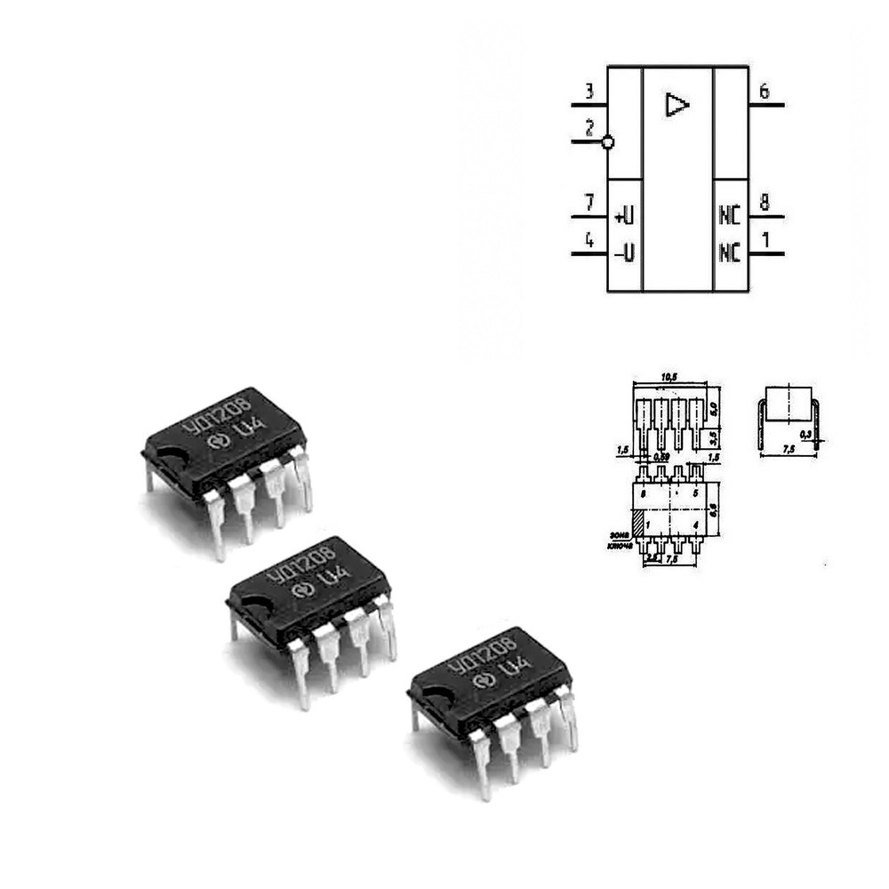 10 pcs Programmable Single Operational Amplifier KR140UD1208= UA776 UA776TC USSR