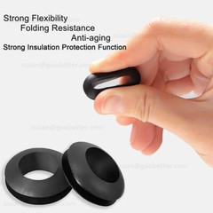 Wiring Grommets – Rubber Open Grommet – Cable Hole Plug Bung Wire Cable Protect