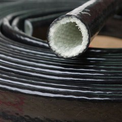 Silicone/Fiberglass Fire Sleeving High Temp Insulation Sleeve Φ4-100mm Black