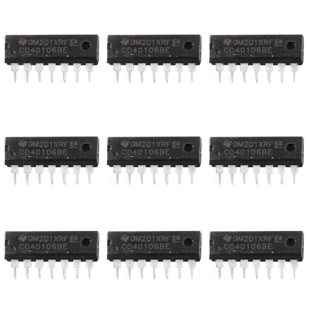 CD40106BE CMOS Hex Schmitt-Trigger Inverter IC DIP-14 Package 12-Pack