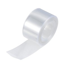Battery Wrap 23mm Flat 10ft PVC Heat Shrink Tube Wraps Clear