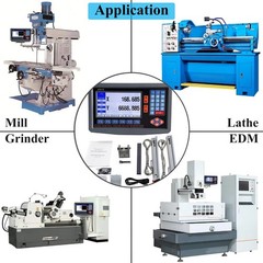 2 Axis LCD Digital Readout& Linear Scale For Milling Lathe Machine(100mm &650mm)