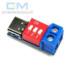 Type-C PD Fast Charging Decoy Trigger Module 5V 9V 12V 20V Adjustable Voltage 5A
