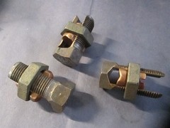 Thomas & Betts 40H 8 Sol Copper Hex Head Split Bolt Connectors – Lot of 3
