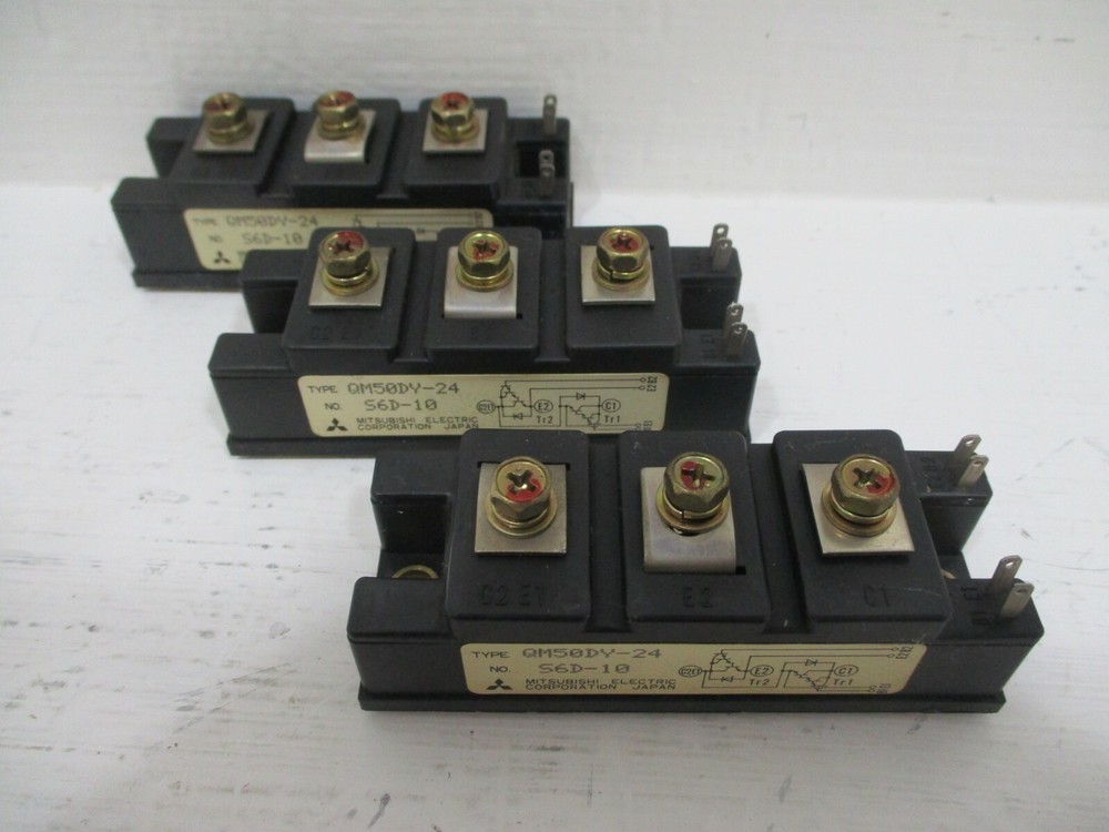 Lot of 3 Mitsubishi Electric QM50DY-24 IGBT Power Module Module Block QM50DY24