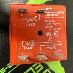 Q4F-00300-321 – NCC – Timer Solid State Cube 120 VAC 15-300 Second