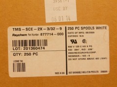 250 Raychem TMS-SCE-2X-3/32-9 Mil Grade Heat Shrink Wire Identification Sleeves