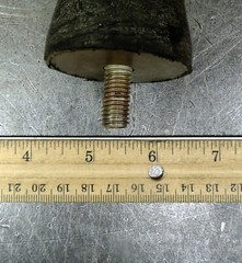 Corrosion-Resistant Vibration-Damping Rubber Mounts 1/4″ Stud Lot of Two (2)