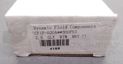 NEW DYNAMIC FLUID COMPONENTS CF1P-020A PRESSURE GAUGE 300PSI 2.5″ DIAL