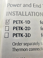Thermon PETK-1D Power and EndTermination Kit for BSX RSX VSX