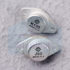 1pair Transistor TO-3 2SJ50+2SK135 J50+K135