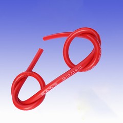 Red 2-30AWG Flexible Silicone Cable, HIGH TEMP 200℃, 0.08mm Tinned Copper Wire
