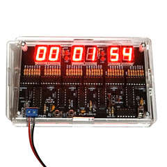 Digital Circuit Clock DIY Electronic Kit Electronic Clock Teaching Kit W/ Case