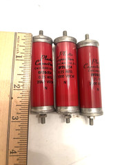 3 lot 0F20-254 OF20-254 Plastic Capacitor 0.25 MFD 2000 VDCW -Red Chicago