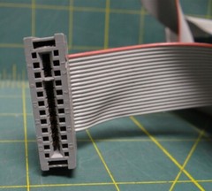 4’7″ of Flat Ribbon Cable with Connectors Attached 1″ Wide -Used-