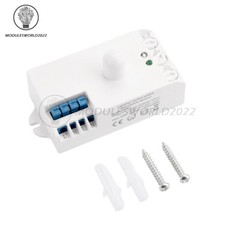 DC12-24V AC110-240V 5.8GHz Microwave Radar Sensor Body Motion HF Detector Switch