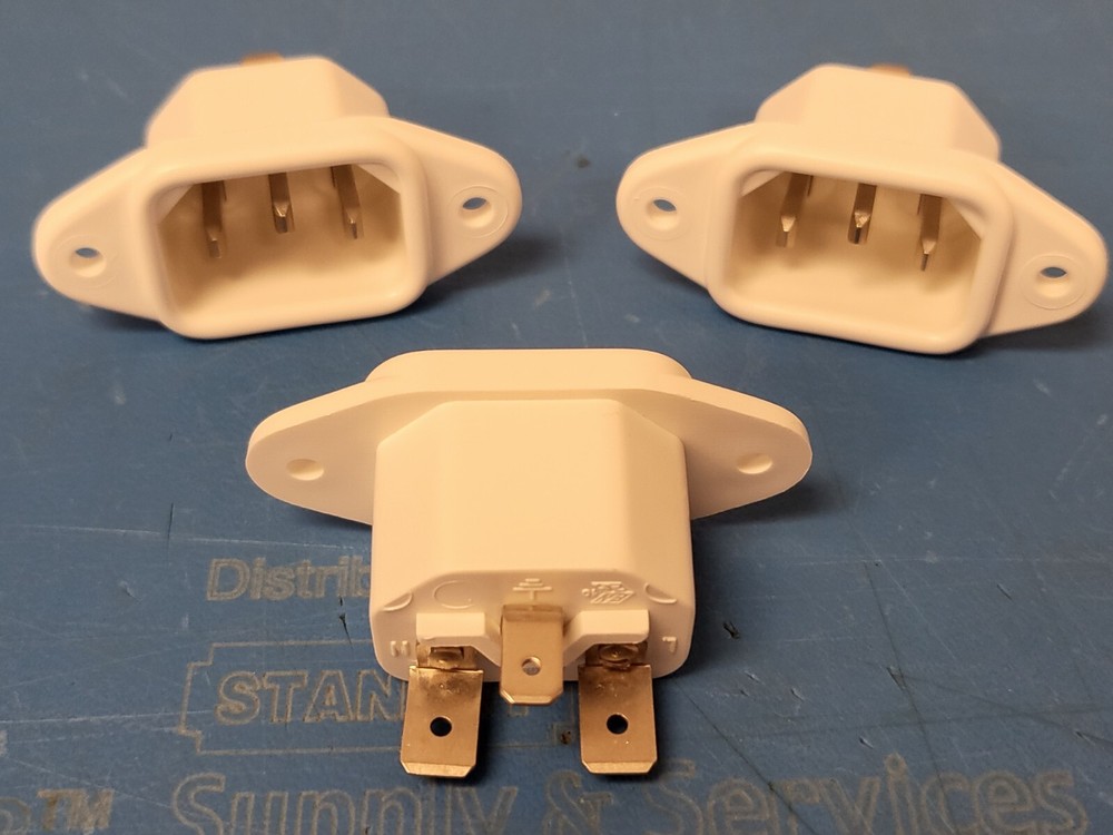 3 PCS – Schurter 6061 Series AC Socket Power Receptacle 3-102-989 10A 250V
