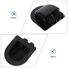 Set of 3 Waterproof Cable Pass Through Double Solar-cable-entry Dual Hole