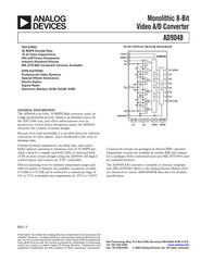1x Analog Devices [AD9048 KN] Monolithic 8 Bit Video A/D Converter – Single Unit