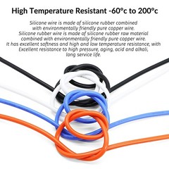Flexible Soft Silicone Wire Cable 10/12/14/16/18/20/22/24/26/28/30 AWG UL3135