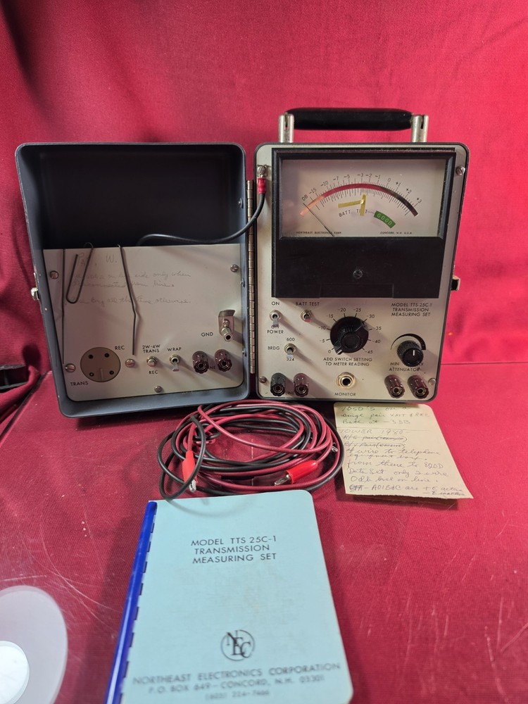 VTG Northeast Electronics TTS-25C-1 Transmission Measuring Set Telecom Test Unit