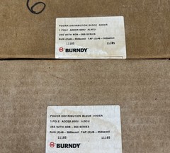 BURNDY, BDA-22-350, LOT OF 2, VERSI-POLE POWER DISTRIBUTION BLOCK, 600V, NEW