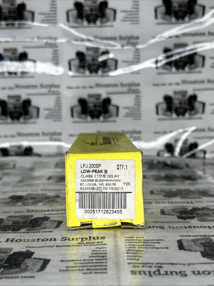NIB – Bussmann – LPJ-200SP – Low-Peak Time-Delay Fuse 200A 600V-Ac D601772