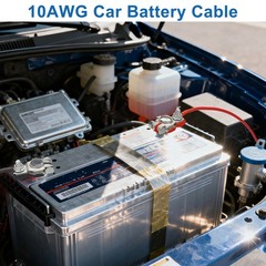 10AWG Gauge Battery Inverter Cable & Terminal Connector for Car RV Marine Solar