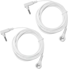 2pcs Grounding Wires 15 Ft Grounded Cords for Replacement Grounding Sheets Cable
