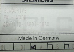 SIEMENS 6SN1113-1AB01-0BA0 SIMODRIVE PW – MODULE, 6SN1-113-1AB01-0BA0