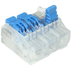 IDEAL Electrical 30-10L23 Lever Wire Connector, 3-Port, Box of 100