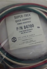 (NEW) TPC Wire & Cable 84700 – 4-Pole Female Receptacle Super-Trex Quick-Connect