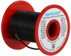 BNTECHGO 22 Gauge Silicone wire spool 100 ft Black Flexible 22 AWG Stranded Tinn