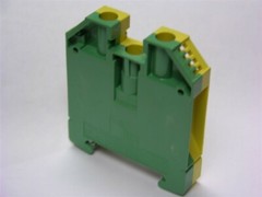 1 Weidmuller WPE 16 Screw Connection 16mm Green/Yellow DIN Terminal Ground Block