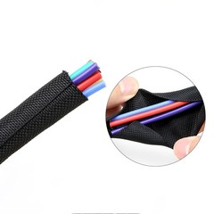 Split Braided Sleeving Tube Cable Wire Sheath Flame Retardant Insulation 5-60 mm