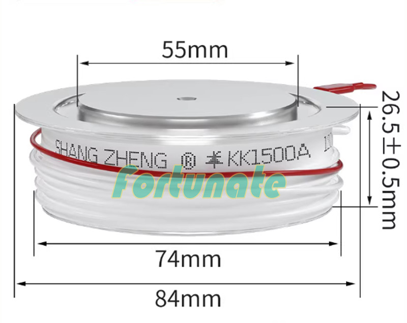 1PC NEW FIT FOR KK1500A 2500V thyristor Convex surface