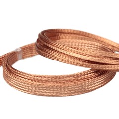 Flat Pure Copper Braid Cable Bare Copper Braid Wire Ground Lead 2mm – 28mm