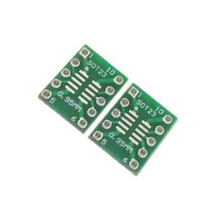 10PCS IC SOT23 SSOP10 MSOP10 UMAX to DIP 0.5/0.95mm Adapter PCB Board Converter