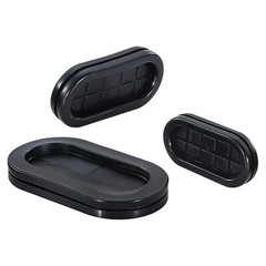 Oval Blanking Blind Rubber Wiring Grommet Dual Sided Closed Cable Hole Plug Bung