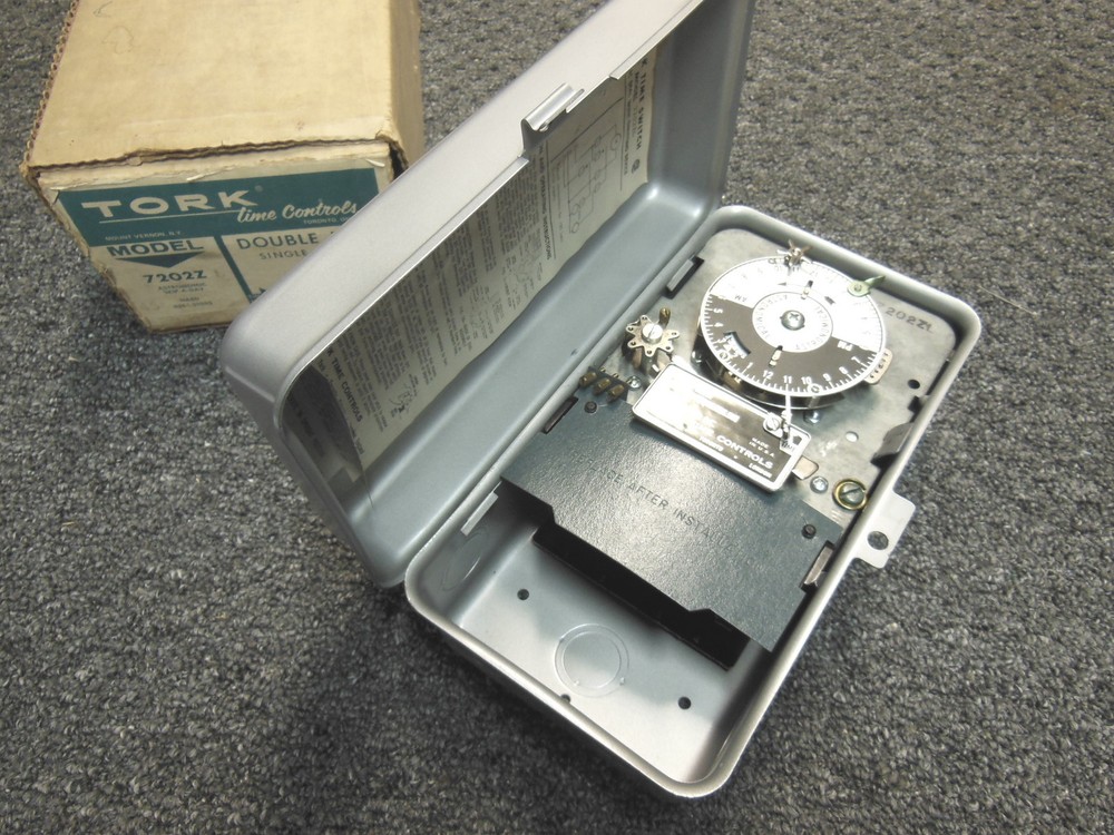 NEW Tork Time Control Timer 7202Z Double Pole single throw 40a per pole