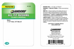Jandorf Protector ALL FIT BUSHING 2 pk 1.25″ Hole Insulate Cable Tube Hose 61400