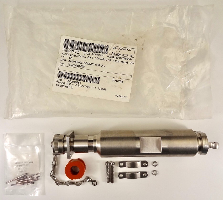 Amphenol Aerospace 75-560083-5P Custom 5 Pin High Voltage Connecter. NEW