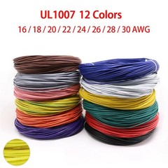 16 AWG~30 AWG Flexible Electronic Wire UL1007 Stranded Cable 12 Colors 300 Volt
