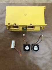 FANUC Control Board Yellow Housing Cover w/ Dual Nidec Cooling Fans & PCB