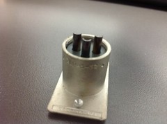 ITT CANNON Male Rectangular Receptacle, XLR332